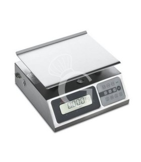 Balanza electrónica con capacidad de 20 kg y precisión de 5 g L 248 mm x P 253 mm x A 132 mm