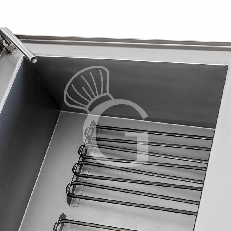 Cocedor de pasta eléctrico profesional de sobremesa 1 cuba - 40 LT - L 700 mm x P 650 mm x A 280 mm