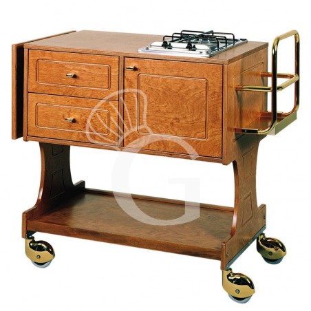 Carro de flambear con 1 placa y 1 quemador L 1450 mm x P 580 mm x A 910 mm Carro de flambear con 1 placa y 1 quemador L 1450 mm x P 580 mm x A 910 mm