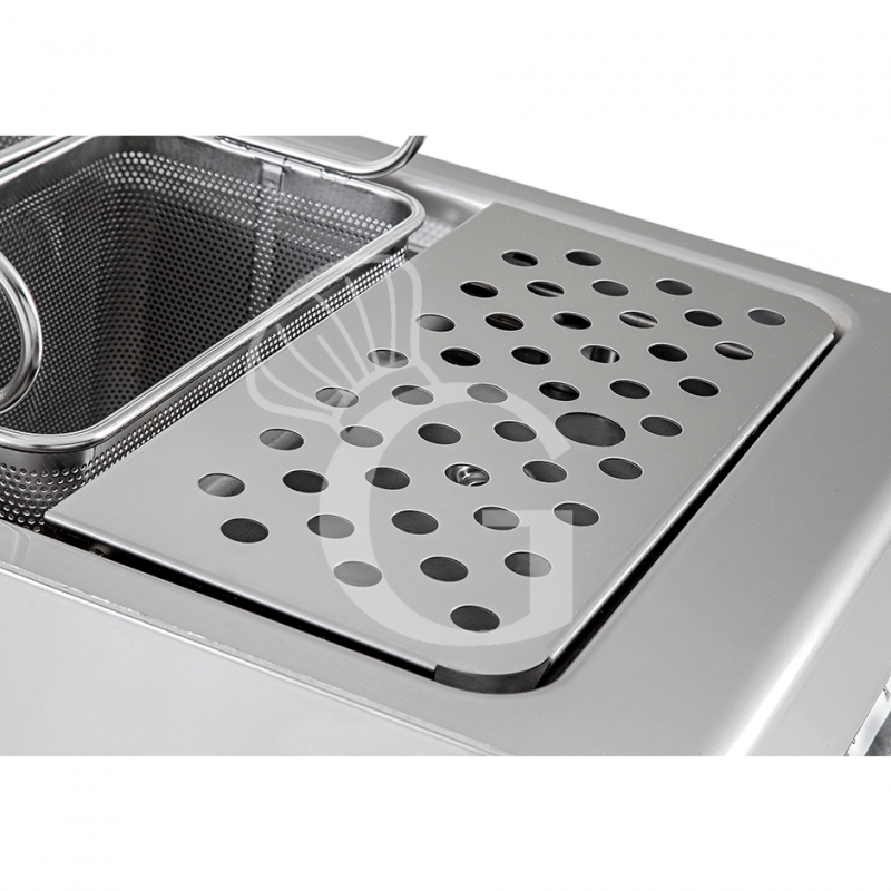 Cocedor de pasta profesional de gas 1 cuba 40 LT L 400 mm x P 900 mm x A 870 mm