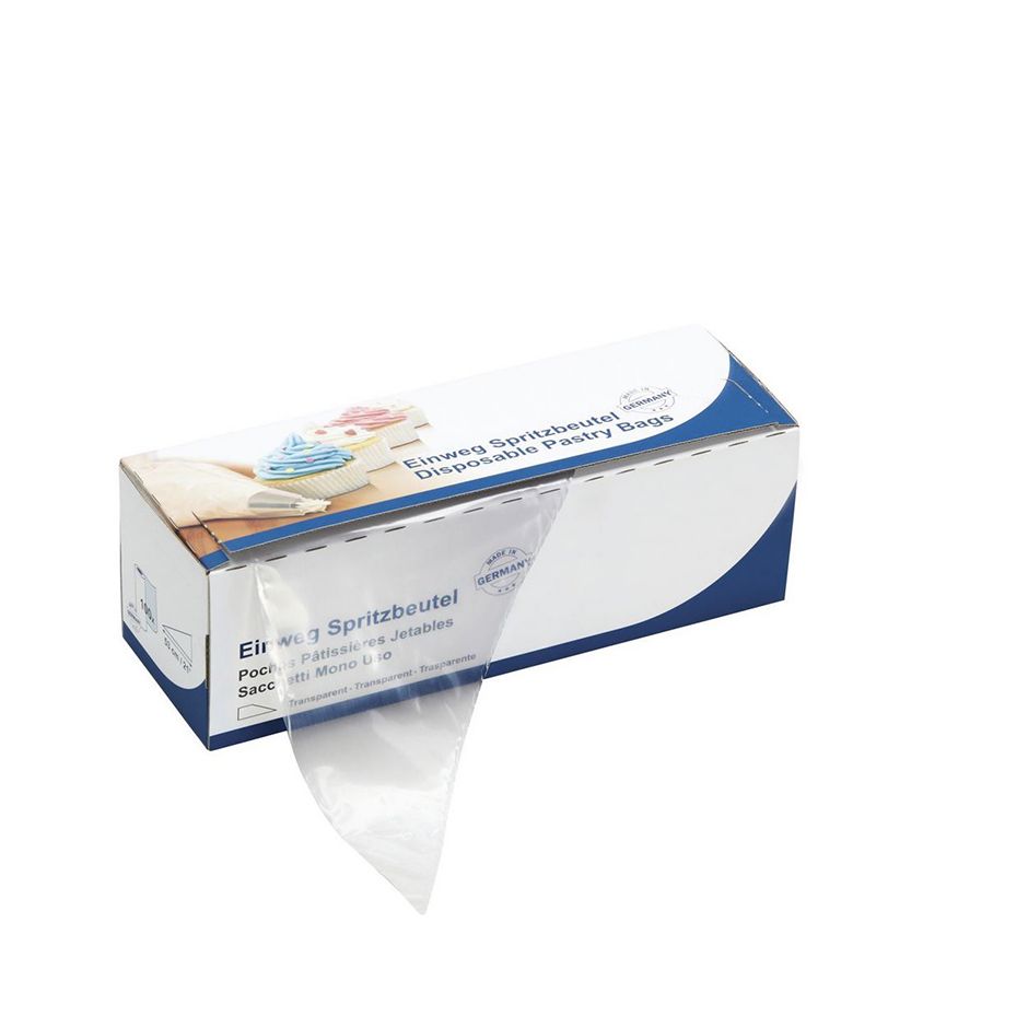 Bolsa de plástico transparente con longitud de 460 mm paquete de 100 unidades