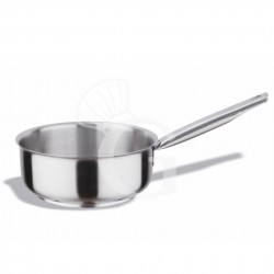 Sartén baja de acero inoxidable 1 asa diámetro 240 mm x A 95 mm 4,3 LT