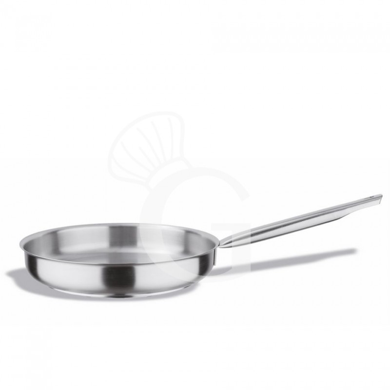Sartén de acero inoxidable de borde alto diámetro 320 mm x A 60 mm 4,7 LT