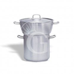 Cuscusera de acero inoxidable diámetro 400/320 mm x A 200/320 mm 20/24 LT