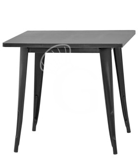 Mesa de interior de metal pintado con efecto antiguo L 800 mm