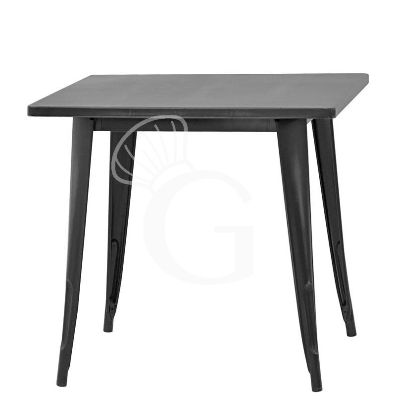 Mesa de interior de metal pintado con efecto antiguo L 800 mm