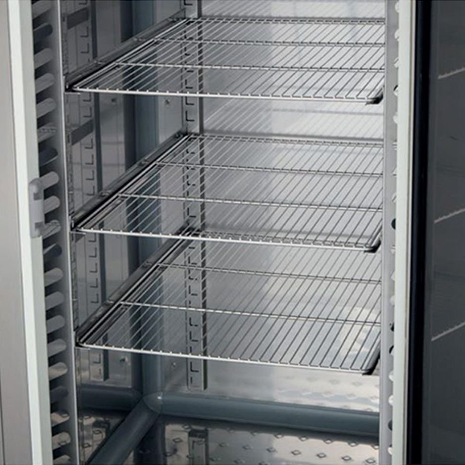 Juego armario de paneles 1000x1000 con 3 pares de guías + rejillas 600x800 mm de polietileno