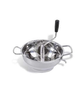 Molino de verduras de acero inoxidable con 2 asas de 320 mm de diámetro