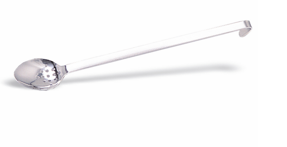 Cuchara perforada de una sola pieza mango L 370 mm y L total 440 mm