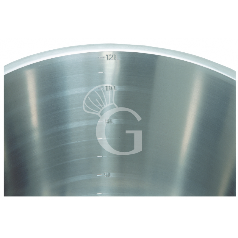 Cubo graduado con una base de diámetro 310 mm x A 285 mm 12 LT