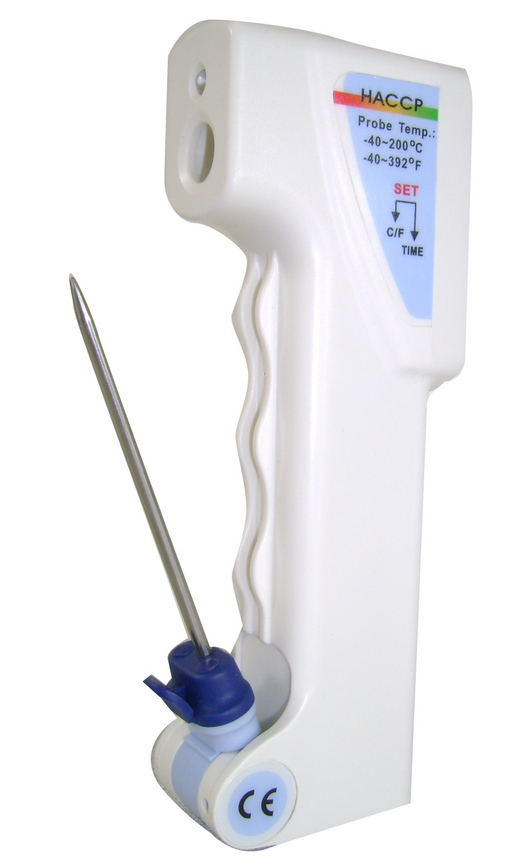 Termómetro de infrarrojos con sonda de aguja -40°C/+280°C