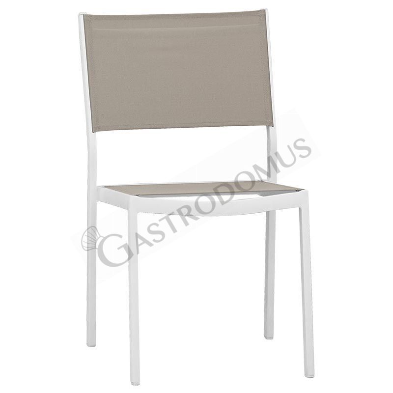 Silla Enrica2 con estructura metálica, asiento y respaldo de textilene Silla Enrica2 con estructura metálica, asiento y respaldo de textilene