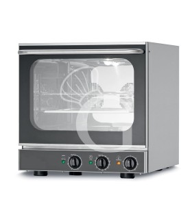 Horno eléctrico de convección para croissants con grill, puerta abatible, controles mecánicos, 4 bandejas 433x333 mm, 3,5 kw
