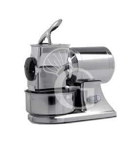 Rallador monofásico con freno motor rodillo de acero inoxidable producción 70 Kg/h L 540 mm x P 220 mm x A 380 mm