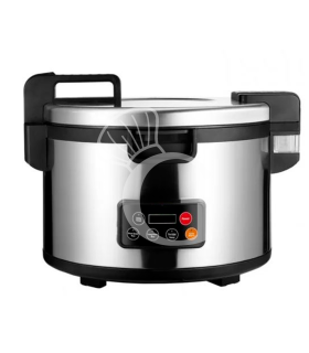 Cocedor de arroz capacidad 22 LT 45 porciones de arroz L 480 mm x P 410 mm x A 548 mm 2500 W