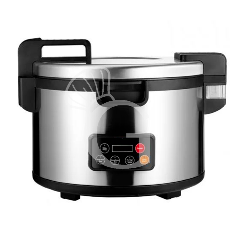 Cocedor de arroz capacidad 22 LT 45 porciones de arroz L 480 mm x P 410 mm x A 548 mm 2500 W