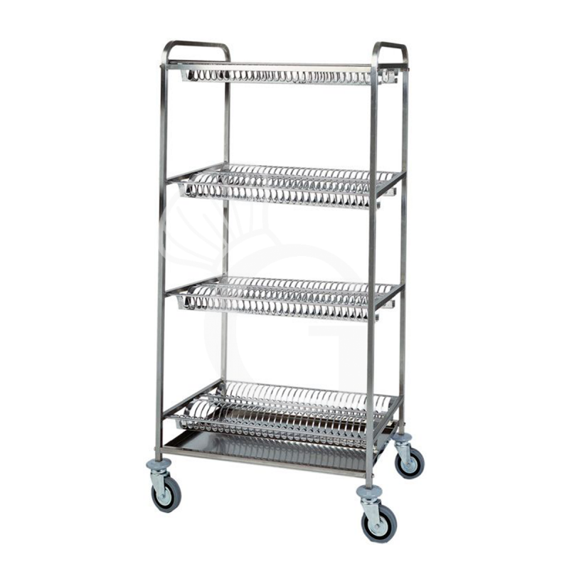 Carro escurreplatos con 4 niveles - L 1100 mm x P 620 mm x A 1600 mm