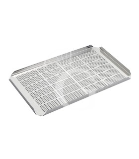 Falso fondo perforado de acero inox GN 1/2 L 200 mm x P 260 mm