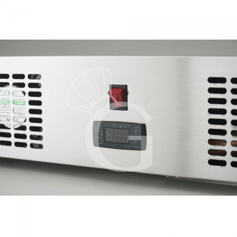 Vitrina refrigerada de sobremesa ventilada 128 LT +2°C/ +12°C