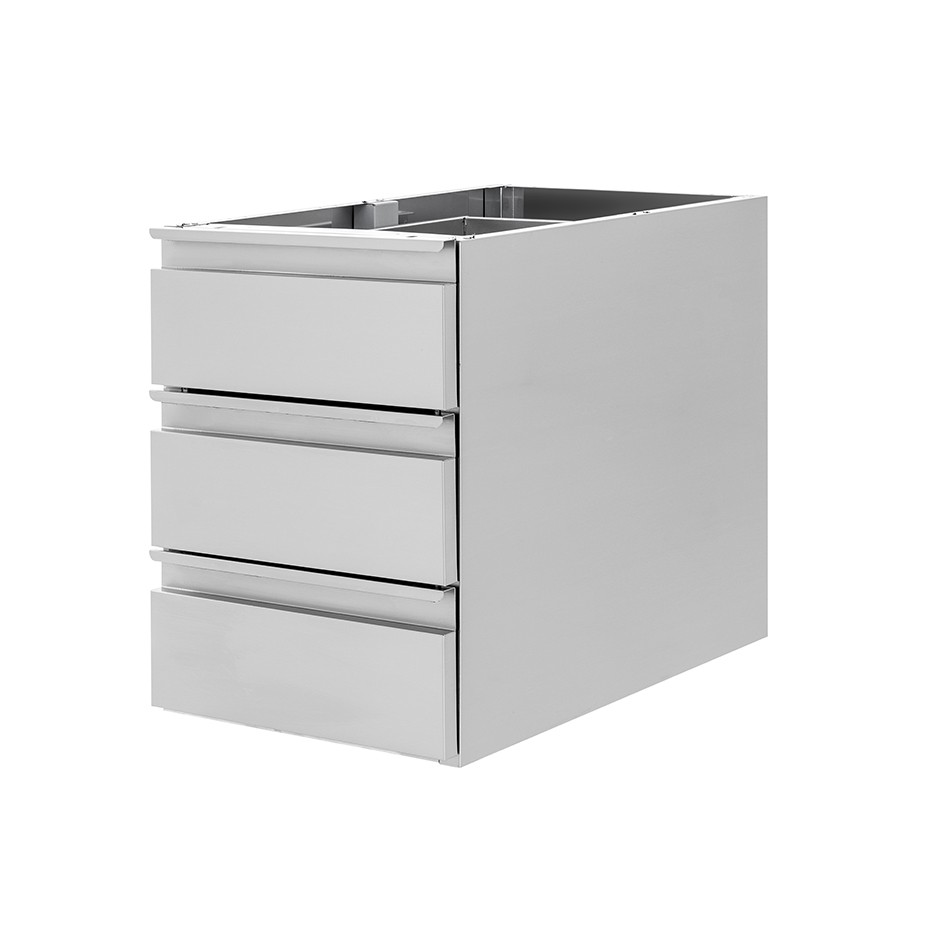 Cajonera para acoplar a la mesa, dotada con 3 cajones, profundidad 585 mm, longitud 500 mm, altura 580 mm