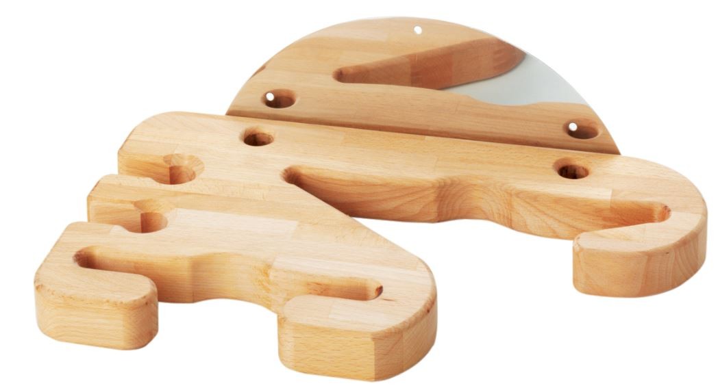 Soporte universal de madera de pared 4 posiciones L 400 MM X P 220 MM X A 140 MM