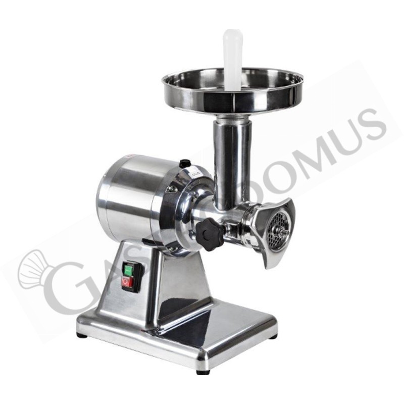 Picadora de carne monofásica unidad de molienda de acero inoxidable 160 kg/h L 250 mm x P 400 mm x A 500 mm