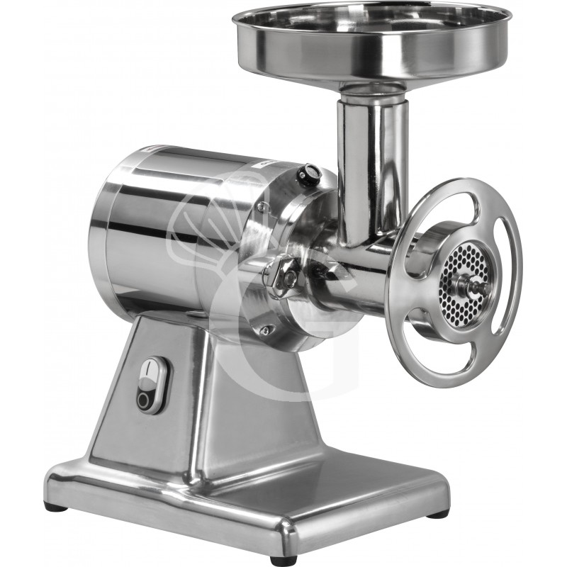 Picadora de carne monofásica con unidad de molienda de acero inoxidable 150/250kg/h L 450 mm x P 290 mm x A 520 mm