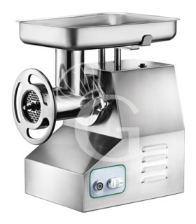 Picadora de carne monofásica con unidad de molienda de acero inoxidable 300/500 kg/h L 520 mm x P 320 mm x A 550 mm