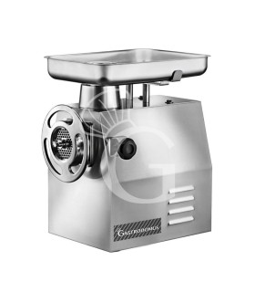 Picadora de carne monofásica con unidad de molienda de acero inoxidable 300/500 kg/h L 490 mm x P 340 mm x A 530 mm