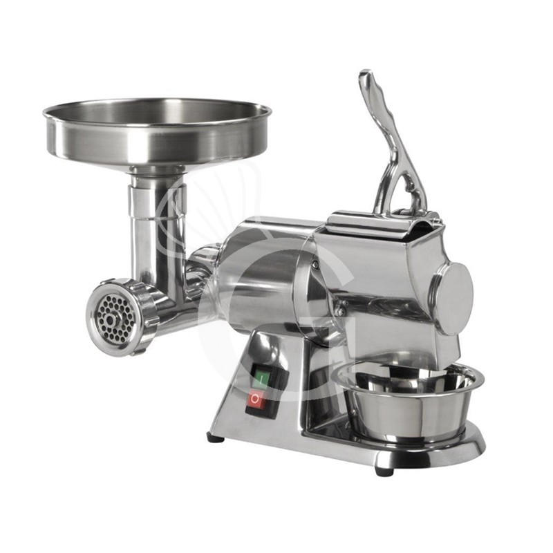 Combinada picadora de carne + rallador producción de carne 20/50 Kg/h L 430 mm x P 270 mm x A 360/420 mm