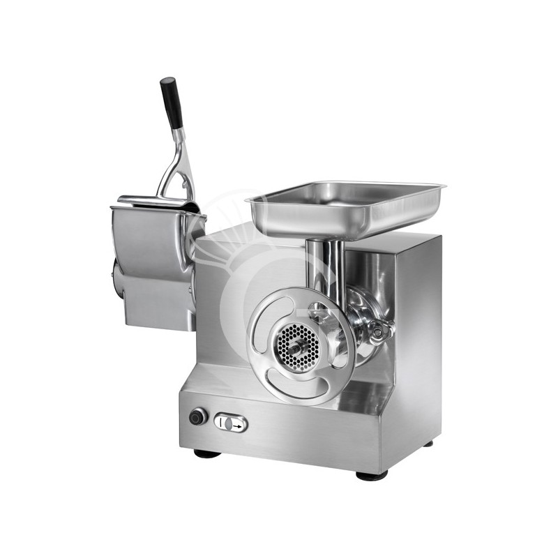 Picadora de carne Ralladora monofásica de acero inoxidable producción 150/250 Kg/h L 560 mm x P 430 mm x A 480/650 mm