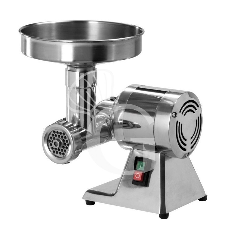 Picadora de carne monofásica unidad de molienda de aluminio 20/50 kg/h L 290 mm x P 270 mm x A 350 mm