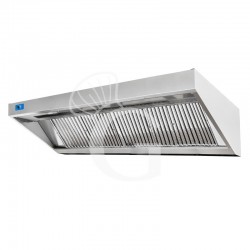 Campana extractora mural Snack sin motor L 2400 mm x P 700 mm x H 450 mm