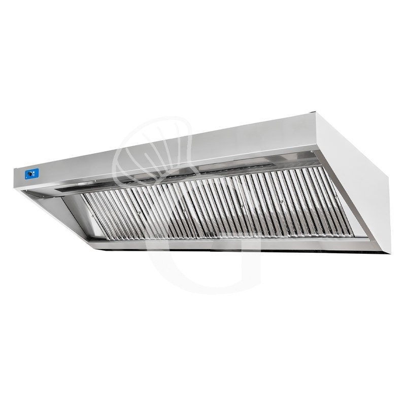 Campana extractora mural Snack sin motor L 2400 mm x P 700 mm x H 450 mm Campana extractora mural Snack sin motor L 2400 mm x P 700 mm x H 450 mm