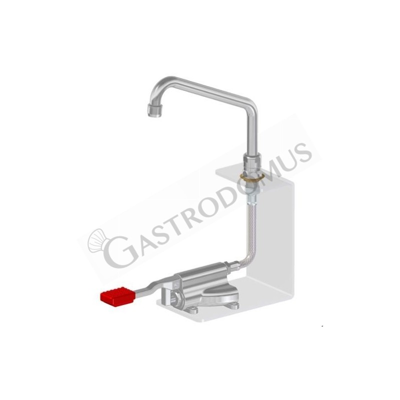 Grifo de pedal con base hexagonal– 300 x 190 mm – agua caliente Grifo de pedal con base hexagonal– 300 x 190 mm – agua caliente