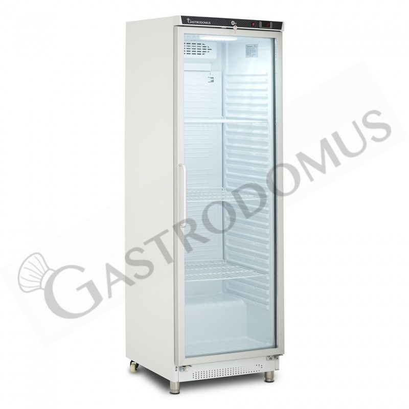 Armario refrigerado estático blanco con puerta de vidrio +2°C/+8°C 260 LT
