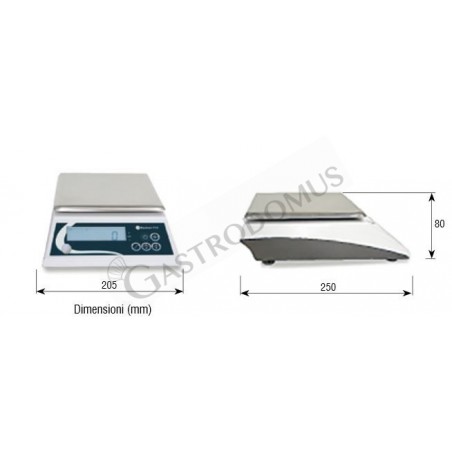 Balanza de ABS control de peso pantalla LED capacidad 6 kg precisión 1 g L 205 mm x P 250 mm x A 80 mm Balanza de ABS control de peso pantalla LED capacidad 6 kg precisión 1 g L 205 mm x P 250 mm x A 80 mm