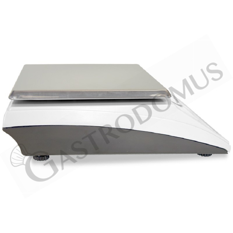 Balanza de ABS control de peso pantalla LED capacidad 6 kg precisión 1 g L 205 mm x P 250 mm x A 80 mm