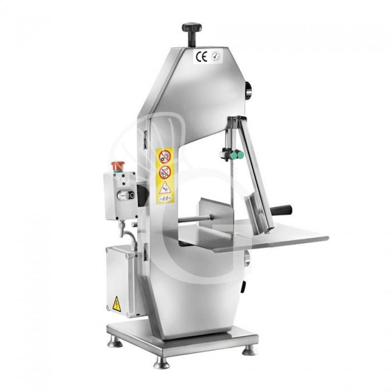 Sierra de cinta para carne y huesos 1550 mm Trifásica 400 V aluminio anodizado