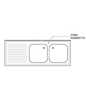Agujero para grifo central
