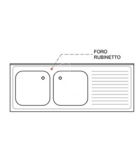 Agujero para grifo central