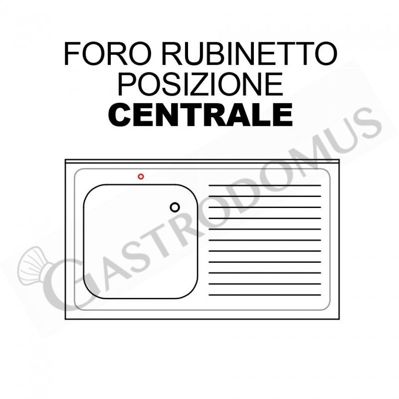 Agujero para grifo central