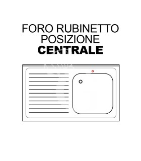 Agujero para grifo central