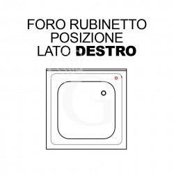 Agujero para grifo a la derecha