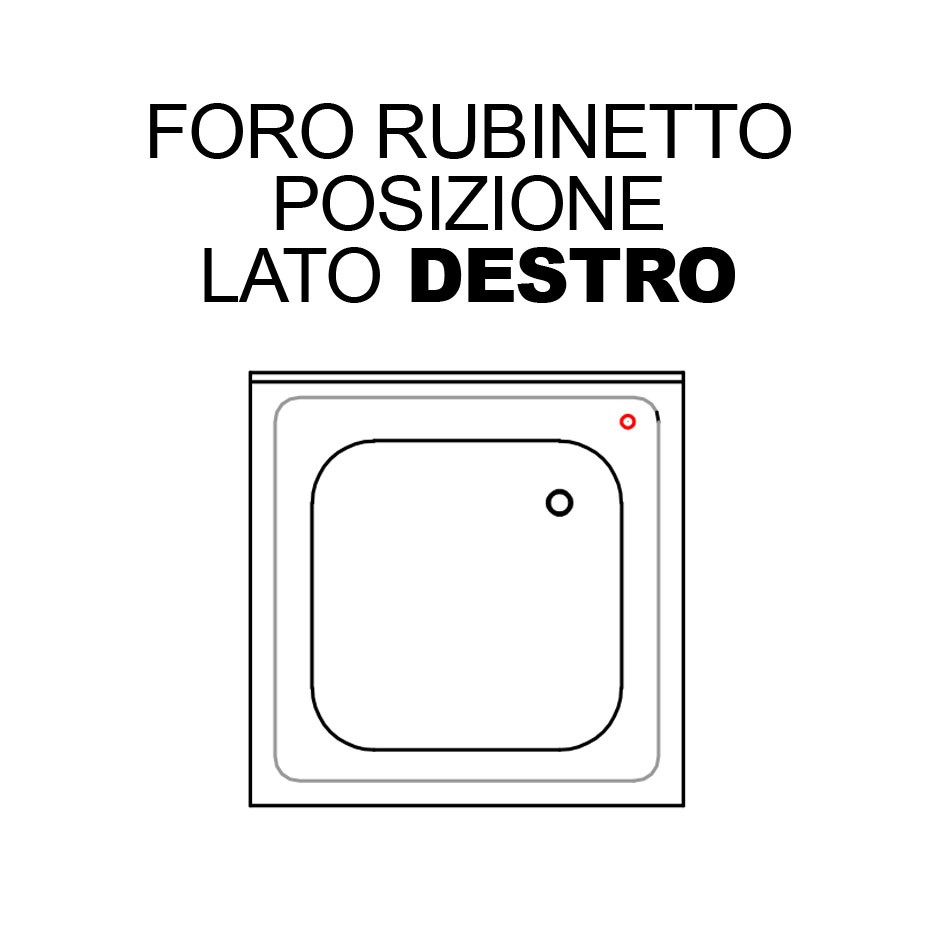 Agujero para grifo a la derecha