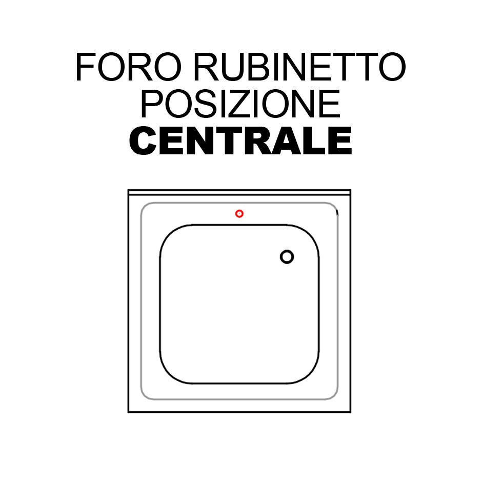 Agujero para grifo central