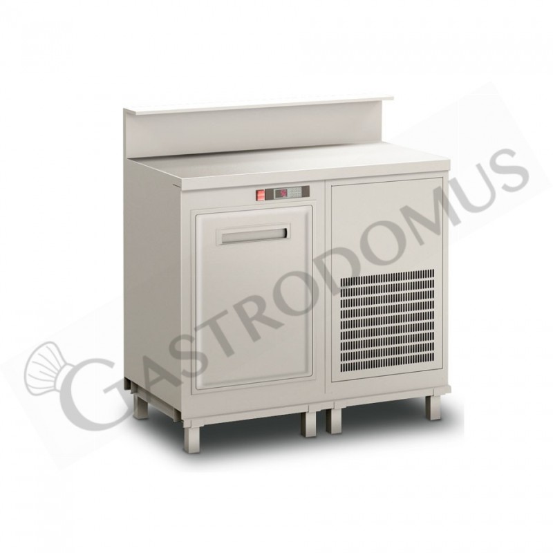 Frente mostrador refrigerado con motor incorporado, temperatura -16°C/-18°C, L 1044 mm x P 670 mm x A 920 mm