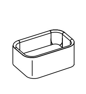 Fregadero cuadrado empotrable equipado con desagüe de entrada/salida