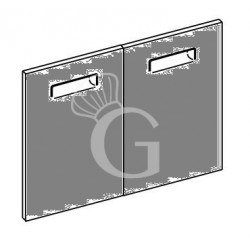 Puerta batiente doble  L 705 H 705 mm