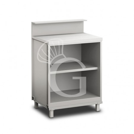 Mueble bar neutro  abierto con soporte mostrador L 750 mm x P 680 mm x H 1145mm Mueble bar neutro  abierto con soporte mostrador L 750 mm x P 680 mm x H 1145mm